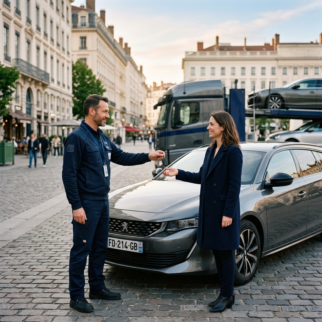 Vehicle Convoy in France
